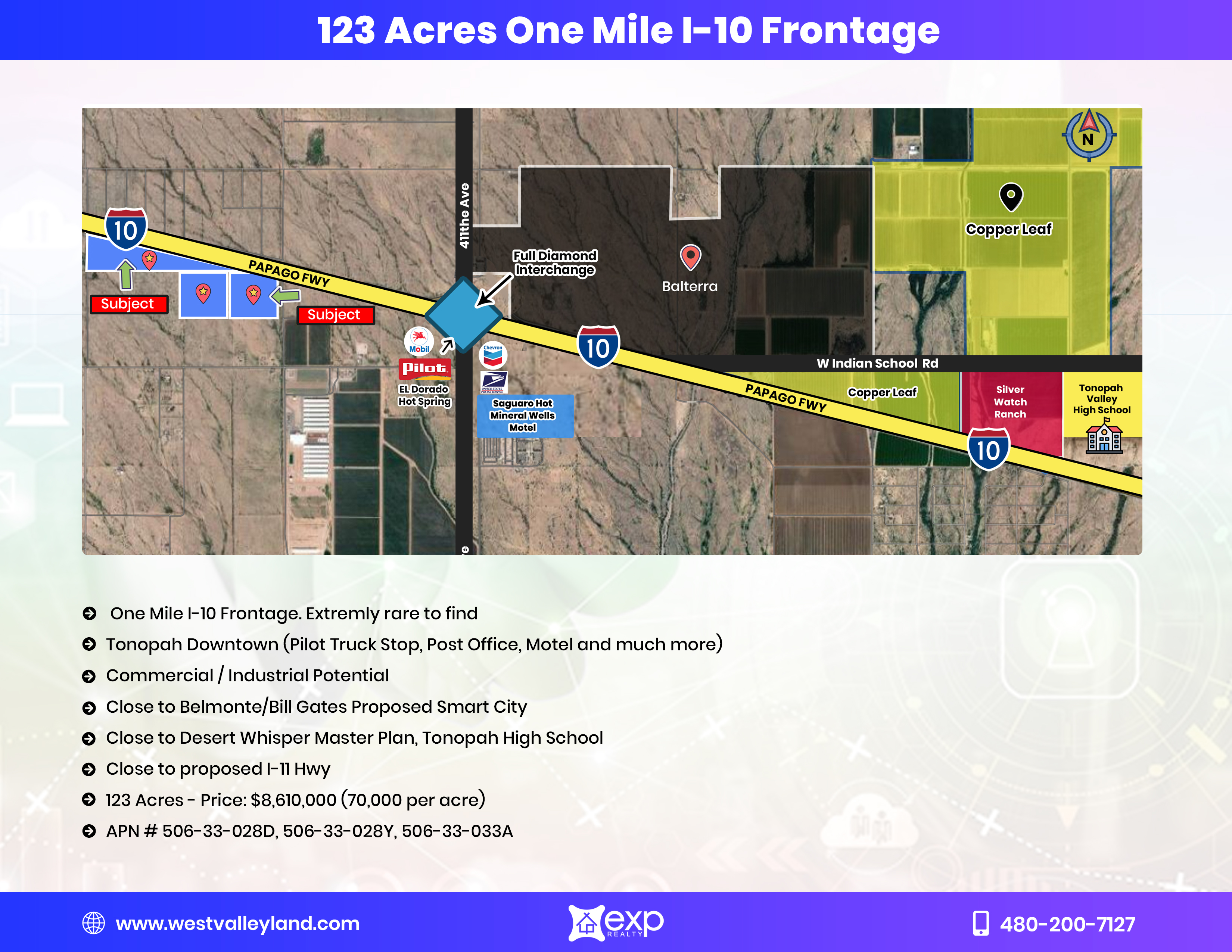 123 Acres One Mile I10 Frontage